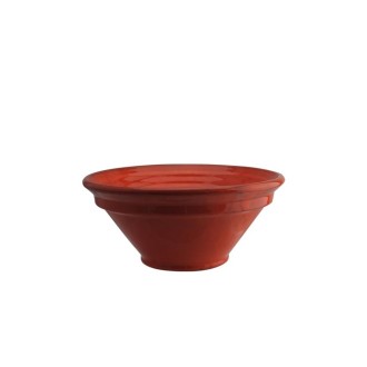 Ribbed Bowl in Orange - 25cm