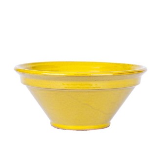 Ribbed Bowl in Yellow - 29cm
