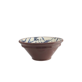 Ribbed Bowl in Blue - 25cm