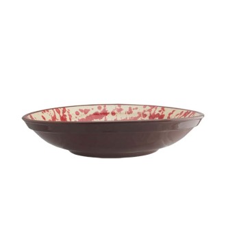 Fruit Bowl in Red - 38cm Girona jaspe