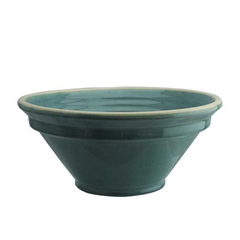 Ribbed Bowl in Blue Grey - 29cm