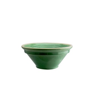 Ribbed Bowl in Green - 25cm...